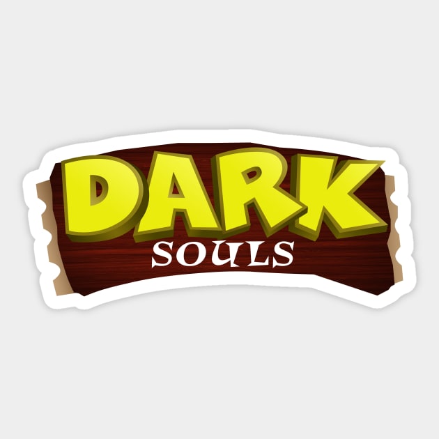 DARK SOULS - WOAH edition Sticker by miqwib